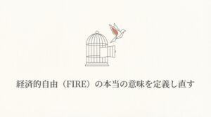 経済的自由[FIRE]の本当の意味を定義し直す（資産を構築する人の考え方vol.10）
